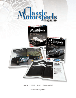 media kit - Classic Motorsports Magazine