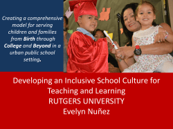 Evelyn Nunez - Community Leadership Center at Rutgers