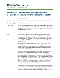 Smart Grid Demand-side Management and Demand Forecasting for