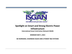 Spotlight on Smart and Strong Electric Power Infrastructure (Webinar