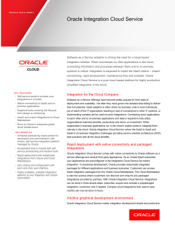 Data Sheet - Oracle Cloud