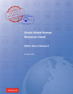 Oracle Global Human Resources Cloud