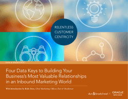 Relentless Customer Centricity: White Paper with