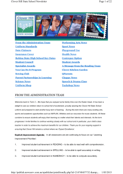 newsletter-2015-05-01 - Clover Hill State School