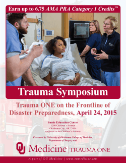 Trauma Symposium - Office of Continuing Professional Development