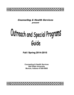 Outreach and Special Programs Guide