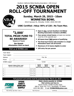 2015 scnba open roll-off tournament