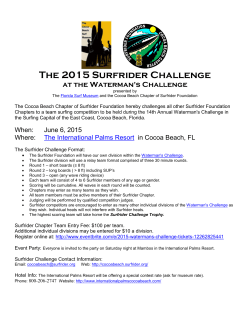 The 2015 Surfrider Challenge - Surfrider Cocoa Beach Chapter