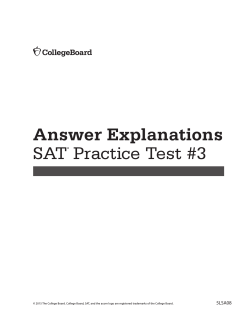 Answer Explanations - SAT Suite of Assessments