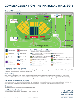 COMMENCEMENT ON THE NATIONAL MALL 2015