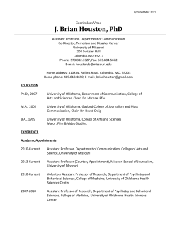 J. Brian Houston, PhD - Department of Communication