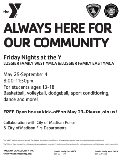 Friday Nights at the Y - Madison Metropolitan School District