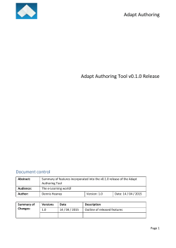 Adapt Authoring Adapt Authoring Tool v0.1.0 Release