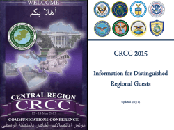 2015 CRCC Information for Regional Guests 5