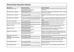 Repository Reports Reference - (English)