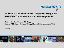 FEMAP Use in Mechanical Analysis for Design and Test of GEOStar