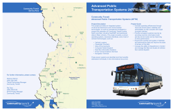 Advanced Public Transportation Systems (APTS)