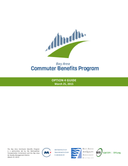 OPTION 4 GUIDE - Bay Area Commuter Benefits Program