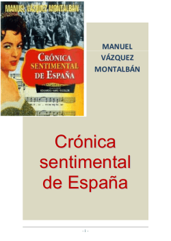 CrÃ³nica sentimental de EspaÃ±a