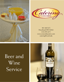 Beer and Wine Service