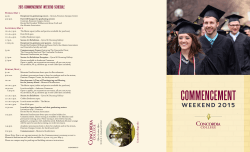 COMMENCEMENT - Concordia College