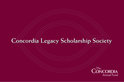 Legacy Scholarship Society Learn more about this opportunity to