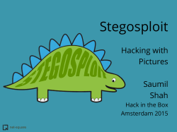 Stegosploit - HITB Security Conference