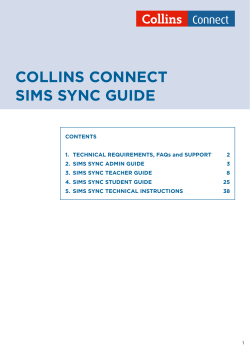 2. COLLINS CONNECT SImS SyNC GUIDE