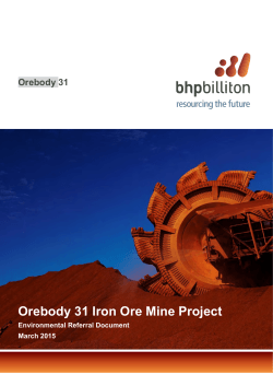 Orebody 31 Iron Ore Mine Project - EPA consultation and public