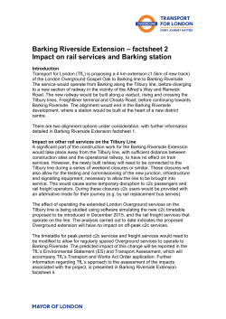 Factsheet 2 - Impact on Rail Services