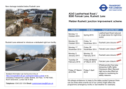 Leaflet - Transport for London Consultation Hub