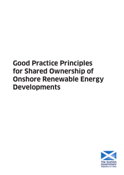 Good Practice Principles for Shared Ownership of