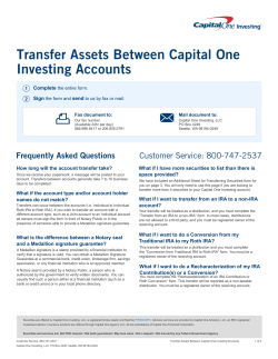 Transfer Assets Between Capital One Investing Accounts