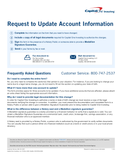 Request to Update Account Information