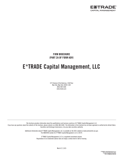 E*TRADE Capital Management, LLC