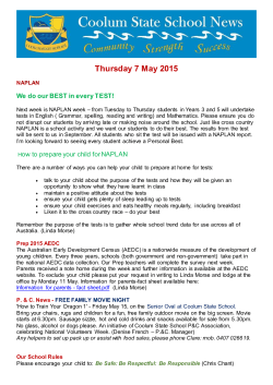 13 - Thursday 7 May 2015 - Term 2