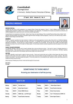 newsletter-2015-4-2 - Coombabah State High School