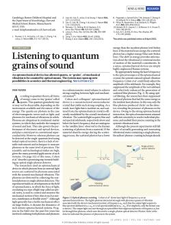 Listening to quantum grains of sound