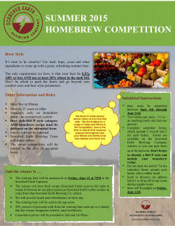 summer 2015 homebrew competition