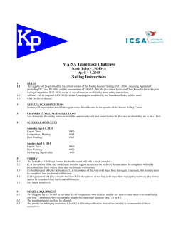 Sailing Instructions - ICSA Real