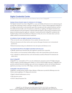 Digital Credential Center - Products