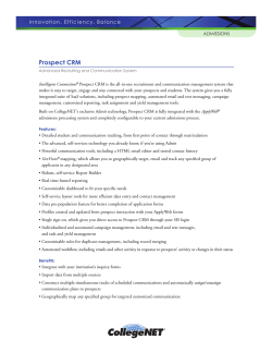 Prospect CRM - Product