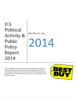 2014 Political Activity Report - Best Buy Corporate News and