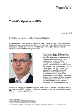 TradeWiz Opinion on BPO