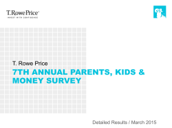 7TH ANNUAL PARENTS, KIDS & MONEY SURVEY