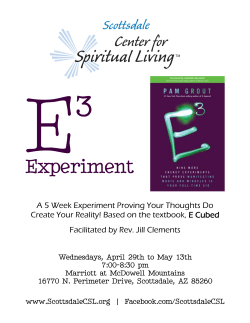 Experiment - Scottsdale Center for Spiritual Living