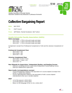Collective Bargaining Report - caut-council