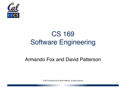 CS 169 Software Engineering