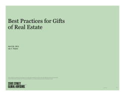 Best Practices for Gifts of Real Estate