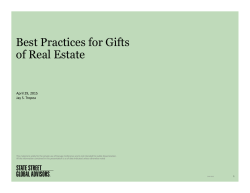 Best Practices for Gifts of Real Estate